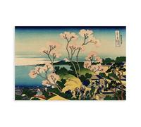 Trentasei vedute del Monte Fuji, un famoso pittore giapponese, Hokusai Gotenyama Shinagawa Tokaido Poste poster su tela decorazione da parete stampa dipinti per soggiorno camera da letto decorazione