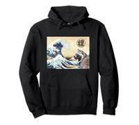Trentasei vedute di Tanuki Ukiyo-e Katsushika Hokusai Felpa con Cappuccio