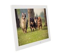 Trented Cornice per Foto Elettronica Rilevamento della luminosità del Corpo Umano Cornice per Foto Digitale Regolabile Calendario 100-240 V per Ufficio (Spina UE)