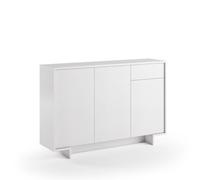 Trentiner Madia color bianco con 3 ante chiuse, 1 cassetto e 4 ripiani interni 87x134x35 cm