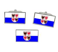 Trentino-Alto Adige (Italia) Bandiera Gemelli E Fermacravatta Set