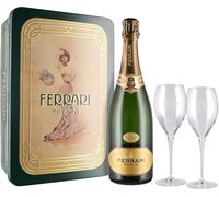 Trento DOC Brut Perlé in Latta Vintage, 0,75 ℓ, Confezione con flûtes