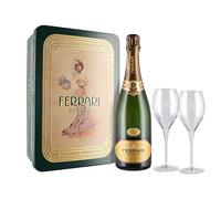 Trento DOC Brut Perlé in Latta Vintage, 0,75 ℓ, Confezione con flûtes