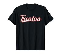 Trenton New Jersey Garden State Vintage Varsity Distressed Maglietta
