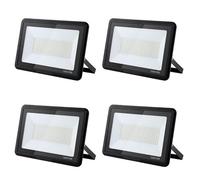 treoir Faretto LED da Esterno 150W, 15000LM Superright Faro Led Esterno, IP66 Impermeabile 6000K Bianco Freddo Faretti Led Esterno per Giardino, Garage, Cortile, Terrazza(4pcs)