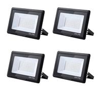 treoir Faretto LED da Esterno 50W, 5000LM Superright Faro Led Esterno, IP66 Impermeabile 6000K Bianco Freddo Faretti Led Esterno per Giardino, Garage, Cortile, Terrazza(4pcs)