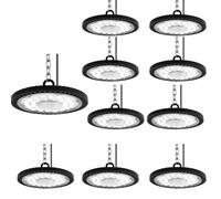 treoir Faretto LED UFO 300W, 30000LM, Bianco Freddo, Impermeabile IP65, 6000-6500K, per Garage, Officina, Fabbrica, Corridoio (10pcs, 300W)