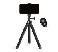 TREPIEDE PORTATILE E FLESSIBILE CON TELECOMANDO WIRELESS E MORSIETTO PER SMARTPH