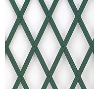 Treplas 0,50x2 m, Verde, Traliccio Estensibile in PVC per Sostegno a Muro di Fiori e Piante Rampicanti