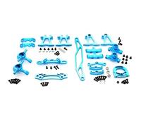 TREPMEUN Kit di Accessori for modifiche in Metallo, Bracci di Sospensione, Fuso a snodo for Tam-iya TT-02 TT02 1/10 RC Car Upgrade Parts(Blauw)