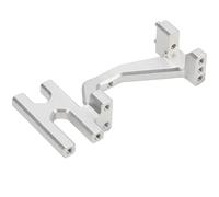 TREPMEUN Supporto servo sterzo in Lega di Alluminio for 1/10 for Losi for Ba-JA for Auto RC Rey Parte aggiornata(Silver)