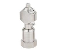 TREPMEUN Ugello for idropulitrice a Sfera Rotante, connettore di Pulizia Rotante in Acciaio Inossidabile, ugelli di Lavaggio for contenitori rotanti(1 2inch)