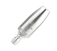 TREPMEUN Ugello Turbo for idropulitrice Rotante for Acqua Calda e Fredda con Attacco rapido da 1/4 in Acciaio Inossidabile 3625 PSI(040)