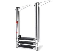 TREPPE - Scala pieghevole in acciaio inox barca, scala telescopica per barca yacht 3 gradini