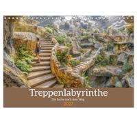 Treppenlabyrinthe - Die Suche nach dem Weg (Wandkalender 2027 DIN A4 quer), CALV