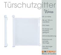Treppenschutzrollo Cancelletto per Porte Cancelletto Protezione Scale Bianco
