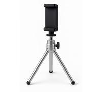 Treppiede a Tre Sezioni e Supporto per Smartphone 18-38,5cm | Supporto Portatile con Angolo di Rotazione 360° Compatibile con Smartphone