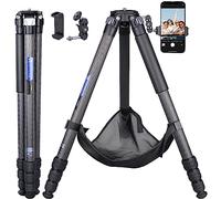 Treppiede compatto in fibra di carbonio con borsa in pietra ARTCISE CT80C Supporto per fotocamera da viaggio resistente per Canon Sony Nikon DSLR SLR Videocamera digitale, carico massimo 25 kg