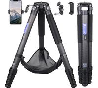 Treppiede compatto in fibra di carbonio con borsa per pietre ARTCISE CT90C Supporto fotografico da viaggio robusto per Canon Sony Nikon DSLR Camcorder, carico massimo 40 kg