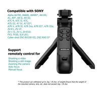 Treppiede con impugnatura wireless Treppiede per vlogging con telecomando YouTube TikTok per Sony a6700 a7RV a7IV ZV-1 ZV-E10 a7C a1 a9 RX100M7 RX0II