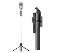 Treppiede con Selfie Stick da Smartphone Portatile Regolabile Leggero | Bastone per Selfie Multifunzionale ideale per i Vlog, la Fotografia, lo Streaming in Diretta, le Ripres