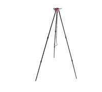 Treppiede da Campeggio Pieghevole per Pentola Sospesa, Stabile | Lega di Alluminio, Design a Tre Gambe Leggero, per Escursioni e Uso Sul Fuoco da Campo, Nero
