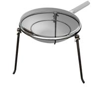 Treppiede da Cucina per Fuoco da Campo - Supporto Triangolare Per Griglia - Telaio Pieghevole Portatile a Triangolo per Forno per Sopravvivenza, Viaggio, Campeggio, Escursionismo, Falò e Cucina