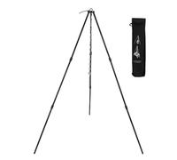 Treppiede da Cucina Portatile da Esterno Alluminio Regolabile 105cm Supporto per