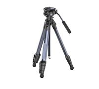 Treppiede da viaggio da 1,57 m con testa a sfera a 360° e sgancio rapido, supporto for la fotografia ad angolo basso