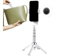 Treppiede del telefono cellulare, treppiede da viaggio,Supporto per telefono selfie portatile - Treppia da viaggio rotante che registra la trasmissione per la consegna, il vlog, le riprese