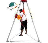 Treppiede di emergenza regolabile resistente - Sistema di arresto anticaduta per spazi ristretti, pozzi profondi, alberi minerari e scogliere - affidabile attrezzatura di sicurezza da 816,5 kg