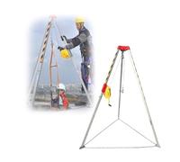 Treppiede di protezione anticaduta in alluminio per spazi confinati - Attrezzature di sicurezza di soccorso di emergenza per operatori in gallerie, cabine navali fognarie e scantinati
