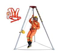 Treppiede di salvataggio ad alta resistenza con gambe e imbracatura di sicurezza, capacità di carico di 816,5 kg, kit treppiede di salvataggio per sicurezza industriale e risposta alle emergenze