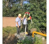Treppiede di salvataggio per spazi ristretti 1200/1800/2500 libbre Winch Fognatura Treppiede di salvataggio con blocco di sicurezza automatico sistema di salvataggio ad alta resistenza per