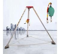 Treppiede di salvataggio per spazi ristretti sistema di protezione anticaduta con dispositivo anti-caduta argano 816,5 kg per salvataggio di emergenza in gallerie, fognature e pozzi