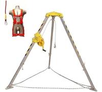 Treppiede di Salvataggio Portatile, treppiede di Salvataggio per spazi confinati, Strumenti di Sicurezza per scavi di gallerie/Trincea per Cavi