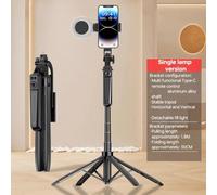 Treppiede di viaggio del bastone di selfie del telefono cellulare con il bastone di scatto remoto Bluetooth 1.8m apertura B8l6 auto estensibile