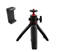 Treppiede estensibile con clip per telefono per fotografia di viaggio portatile da tavolo treppiede per telefono portatile rotante allungabile