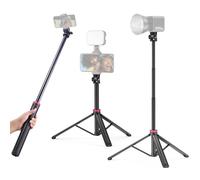 Treppiede estensibile in alluminio ULANZI MT-79, supporto leggero portatile da 204 cm con vite da 1/4 di pollice, regolazione dell'angolo di 180°, treppiede per fotocamera, luce video, smartphone