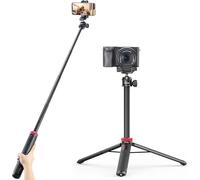 Treppiede estensibile per telefono, bastone per selfie da 159,9 cm, supporto per Vlog con clip 2 in 1, treppiede per fotocamera a sfera a 360°, per tutti i telefoni Sony, DJI, Osmo Nano, Action Camera