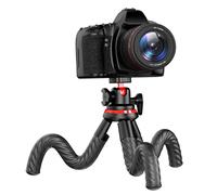 Treppiede flessibile Octopus per fotocamera DSLR con design 2 in 1 con supporto laterale a slitta fredda e vite da 1/4 di pollice
