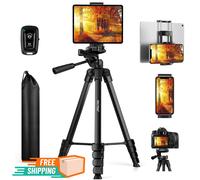 Treppiede Fotocamera 172Cm/67In Cavalletto Smartphone E Telecomando Bluetooth