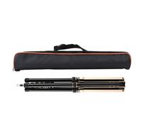 Treppiede fotografico portatile, supporto per luce regolabile con colonna centrale staccabile per supporto per luce video, fotografia, viaggio, include borsa per il trasporto (Aleación de aluminio)