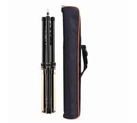 Treppiede fotografico portatile, supporto per luce regolabile con colonna centrale staccabile per supporto per luce video, fotografia, viaggio, include borsa per il trasporto (Fibra de carbono)