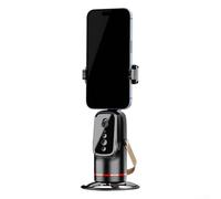 Treppiede girevole a 360° per auto Face Tracking, supporto per telefono ricaricabile per live streaming/registrazioni, per smartphone da 65-90 mm, supporto video intelligente (Q03No luci)