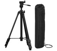 Treppiede in alluminio leggero da 137 cm con livella a bolla, piastra a sgancio rapido con montaggio a vite da 1/4"-20 per dispositivo di livellamento della linea laser