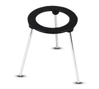 Treppiede laboratorio, 15 cm / 5,9 pollici Treppiede aperto Lampada Bunsen Supporto per bruciatore in ghisa Vari supporti riscaldanti sperimentali per l'educazione agli