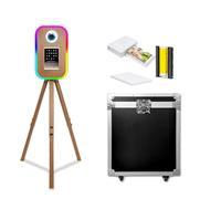 Treppiede macchina fotografica compatibile con iPad Photo Booth Stand per 10,2"-33 cm Shell Stand Selfie Photobooth macchina per eventi di festa