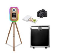 Treppiede macchina fotografica compatibile con iPad Photo Booth Stand per 10,2"-33 cm Shell Stand Selfie Photobooth macchina per eventi di festa