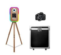 Treppiede macchina fotografica compatibile con iPad Photo Booth Stand per 10,2"-33 cm Shell Stand Selfie Photobooth macchina per eventi di festa